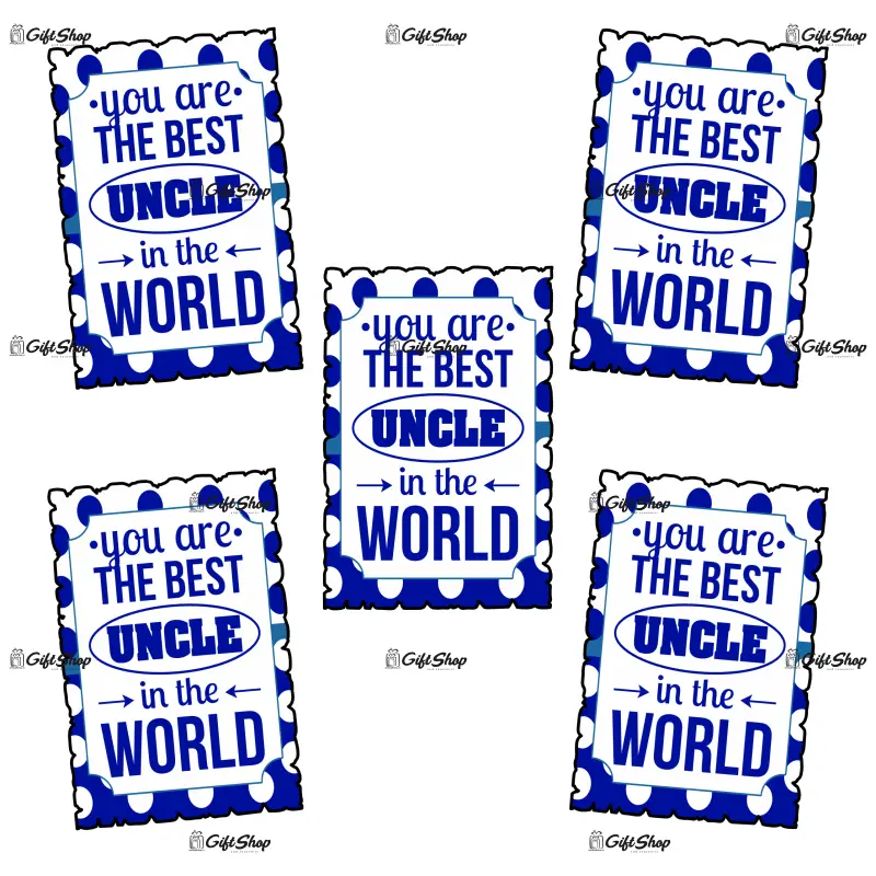 You are the best uncle in the world, magnet frigider mgs090